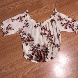 Floral top and maxi skirt set
